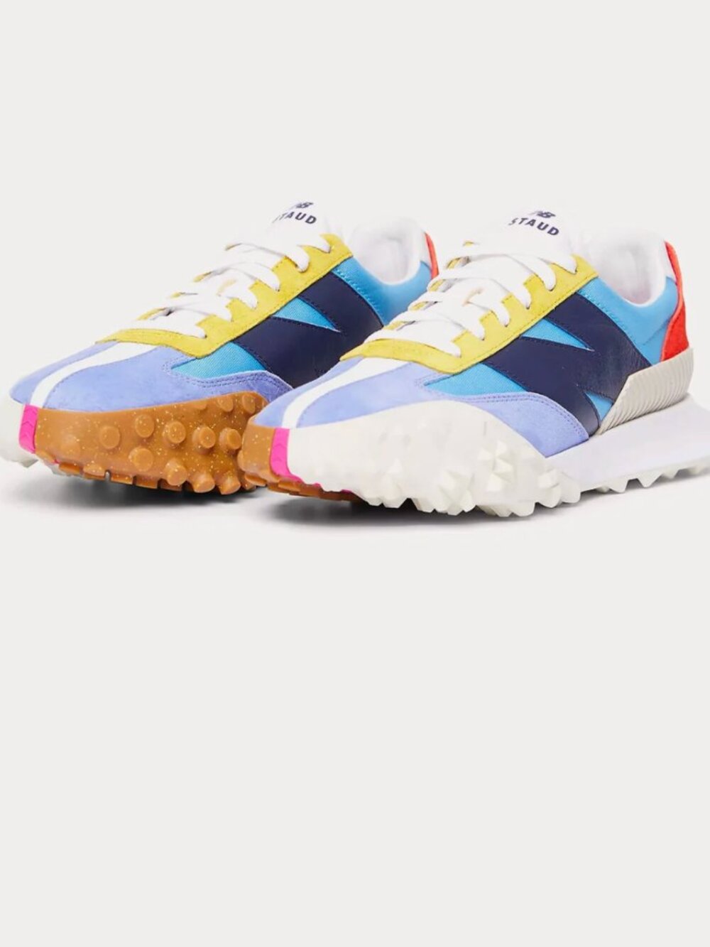 New Balance x STAUD XC-72 Sneakers Shoes Blue Valiant Poppy Unisex 5.5 Suede